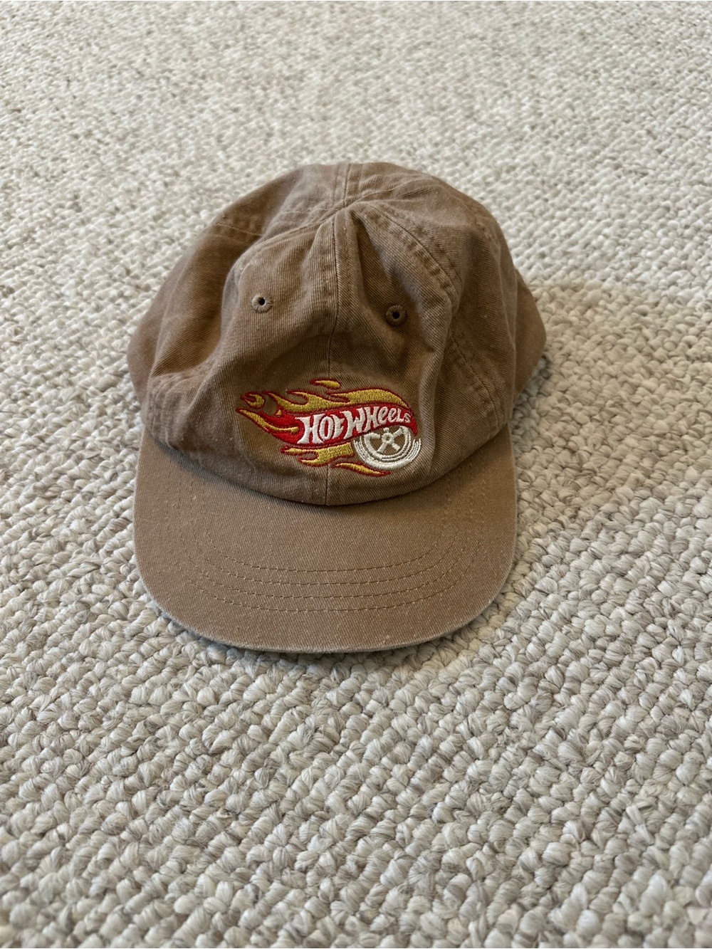 Zara Brown Hot Wheels Embroidered Kids Cap